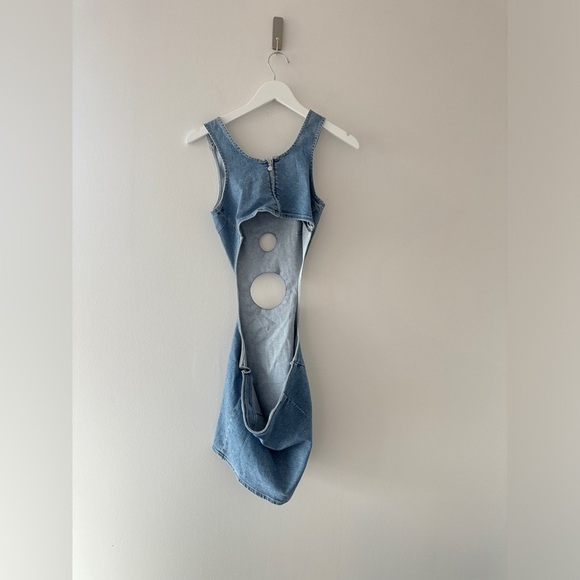 7FAM x ADR Denim Mini Dress XS - Picture 7 of 8